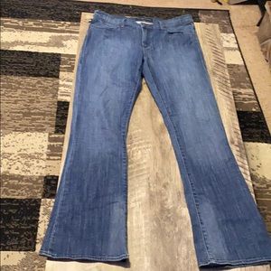 Heavy weight denim bootcut jeans